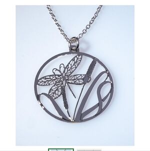 Silver Dragonfly Necklace